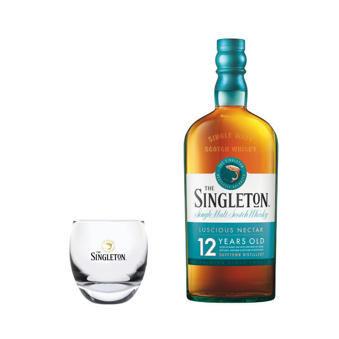 The Singleton Of Dufftown 12 Year Old with Rock Glass