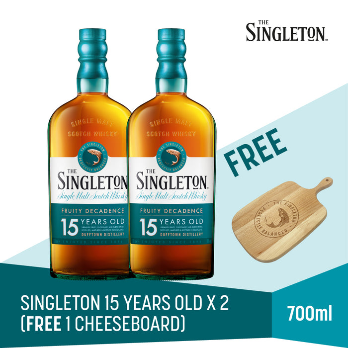 Bundle Deal: Singleton 15 Years x2 | Complimentary Cheeseboard