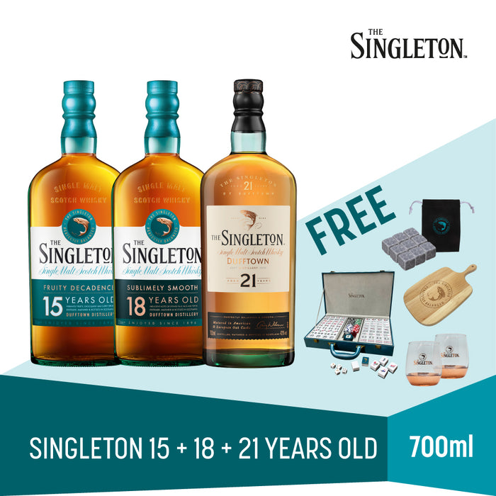 Bundle Deal: Set of Singleton 15, 18, 21 Years | Free Mahjong Set