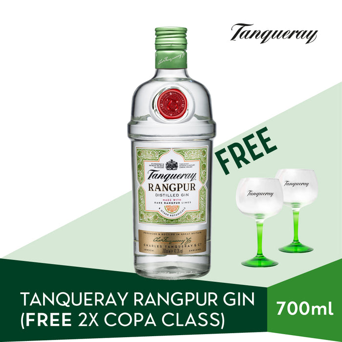 Limited Time Promo: Tanqueray Rangpur Gin | 2x Complimentary Copa Glasses