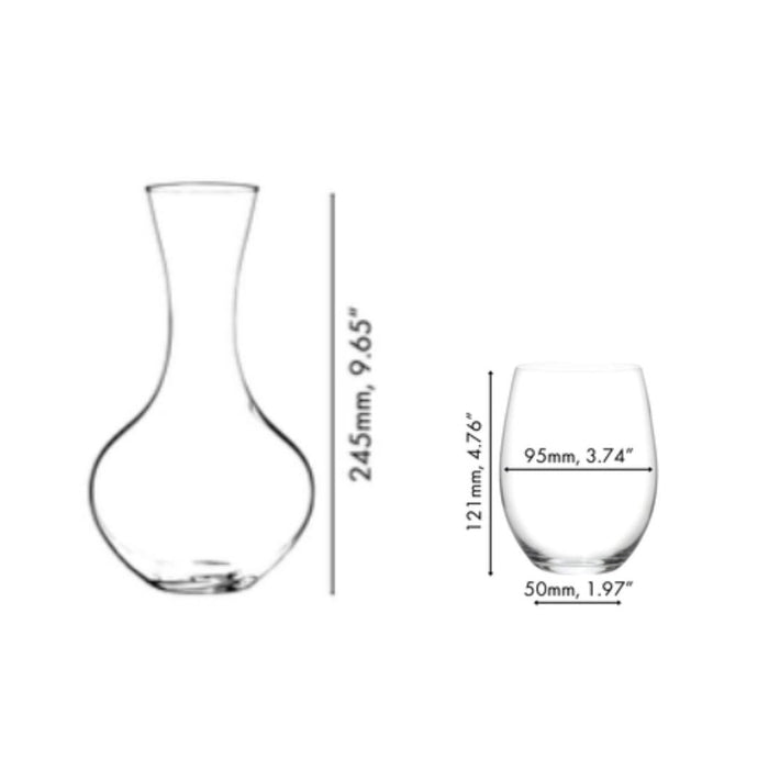 Gift Set Riedel O Cabernet + Decanter Syrah 5414/30