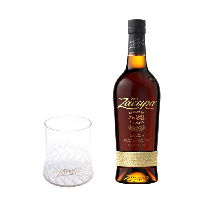 Ron Zacapa Centenario 23 Rum with a Rock Glass