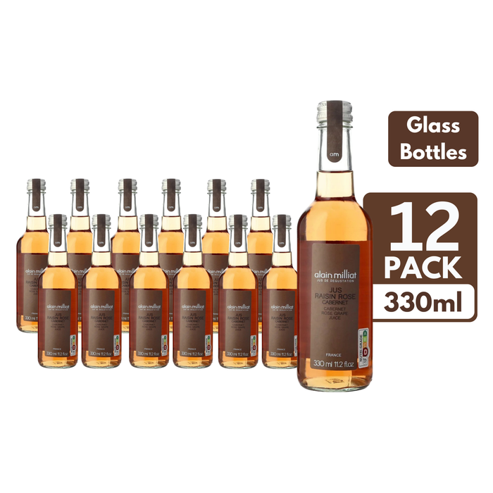 Alain Milliat Cabernet Rose Grape Juice Glass Bottles (12 x 330ml)