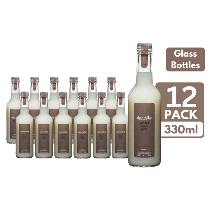 Alain Milliat Lychee Nectar Glass Bottles (12 x 330ml)
