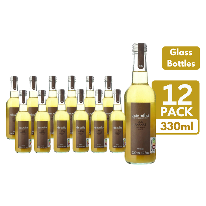 Alain Milliat Pineapple Juice Glass Bottles (12 x 330ml)
