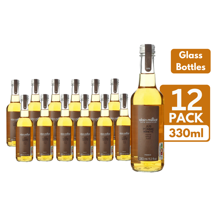 Alain Milliat Pippin Apple Juice Glass Bottles (12 x 330ml)