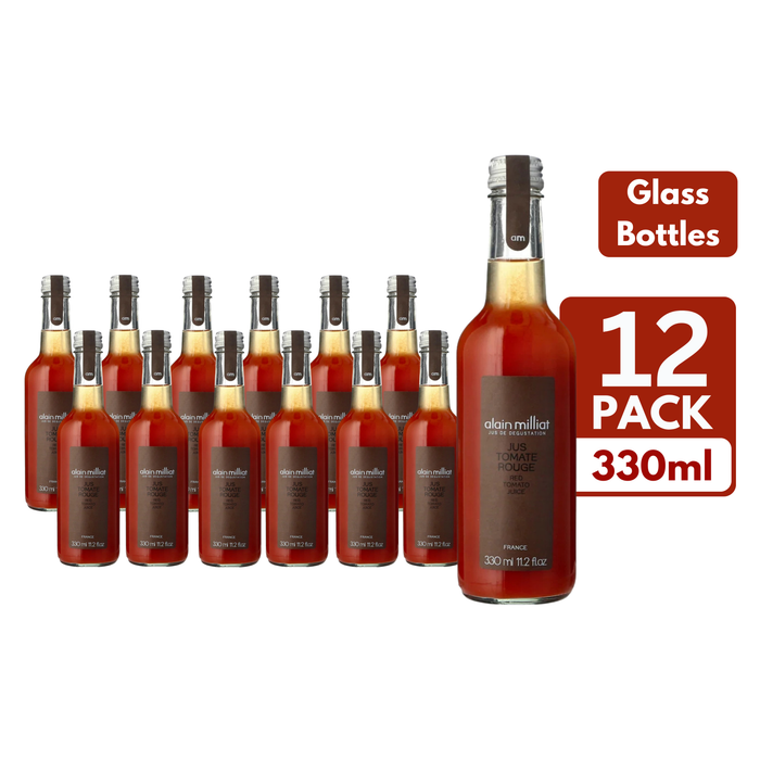 Alain Milliat Red Tomato Juice Glass Bottles (12 x 330ml)