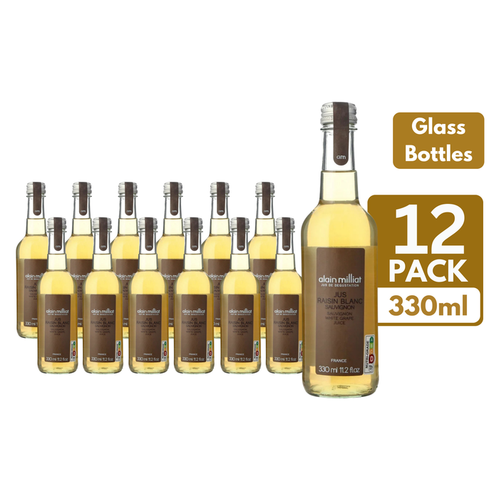 Alain Milliat Sauvignon Blanc White Grape Juice Glass Bottles (12 x 330ml)