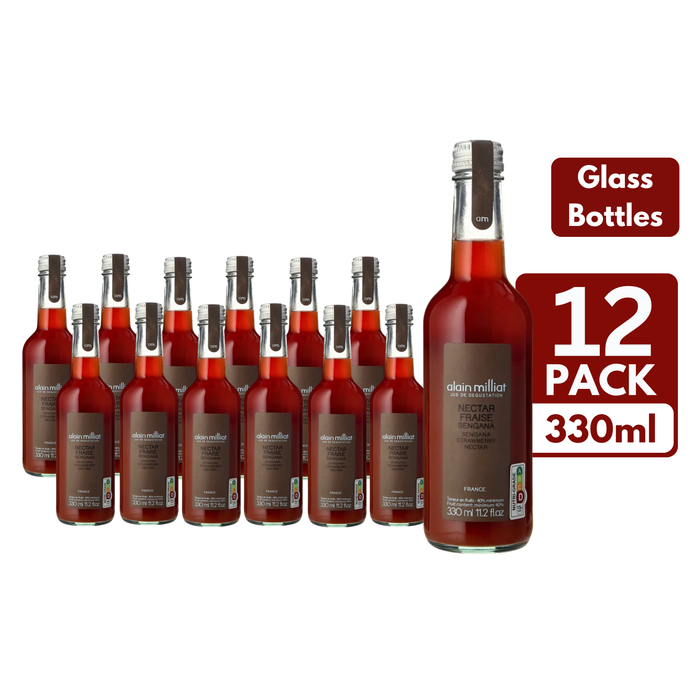 Alain Milliat Strawberry Nectar Glass Bottles (12 x 330ml)