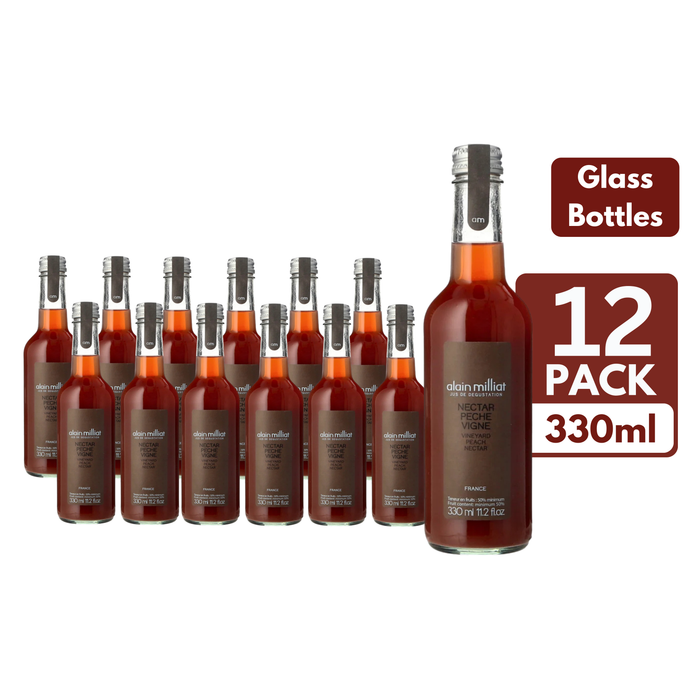 Alain Milliat Vineyard Peach Nectar Glass Bottles (12 x 330ml)