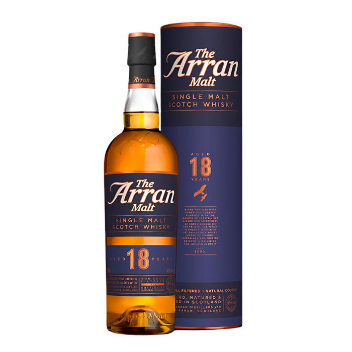 Arran Aged 18 Years Single Malt Scotch Whisky 700ml With Gift Box