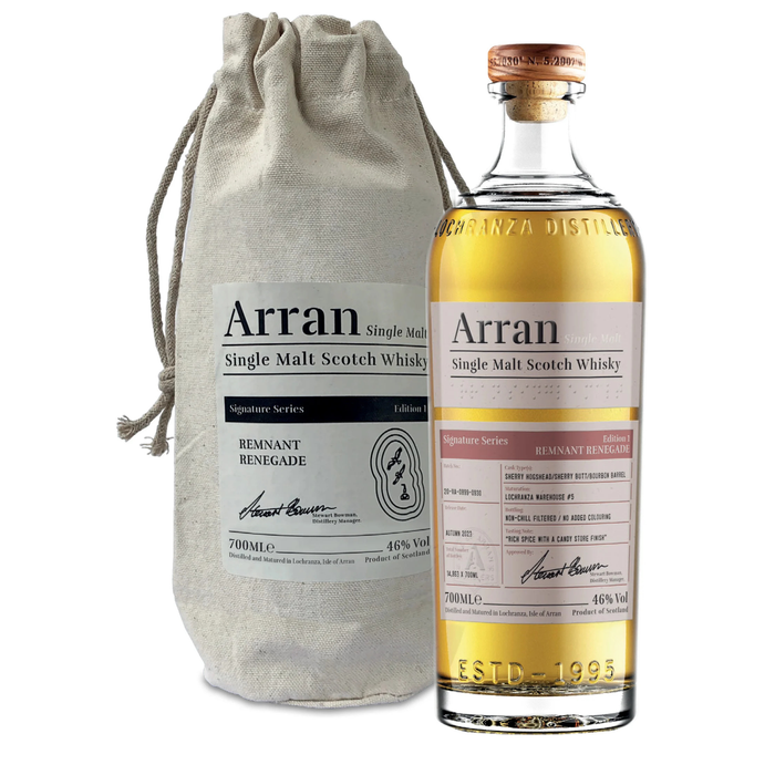 Arran Signature Series – Edition 1 ‘Remnant Renegade’ Single Malt 46% ABV 700ml