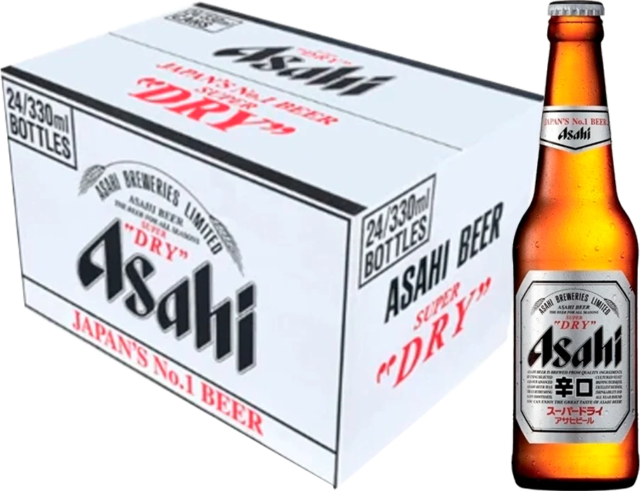 Asahi Super Dry Bottles (24 x 330 ml)