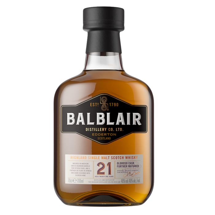 Balblair 21 Years Single Malt Whisky 700ml