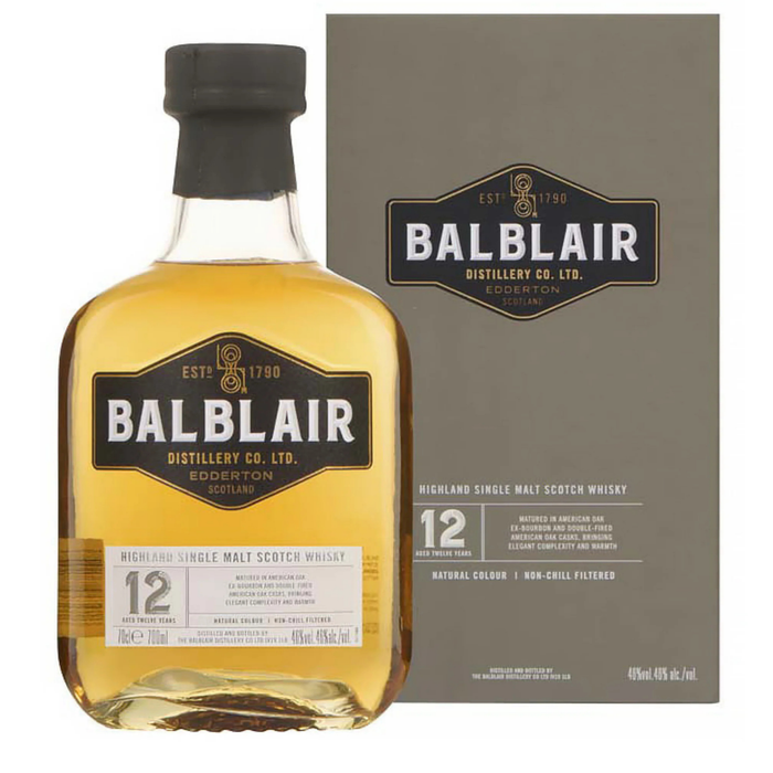 Balblair 12 Years Single Malt Whisky 700ml