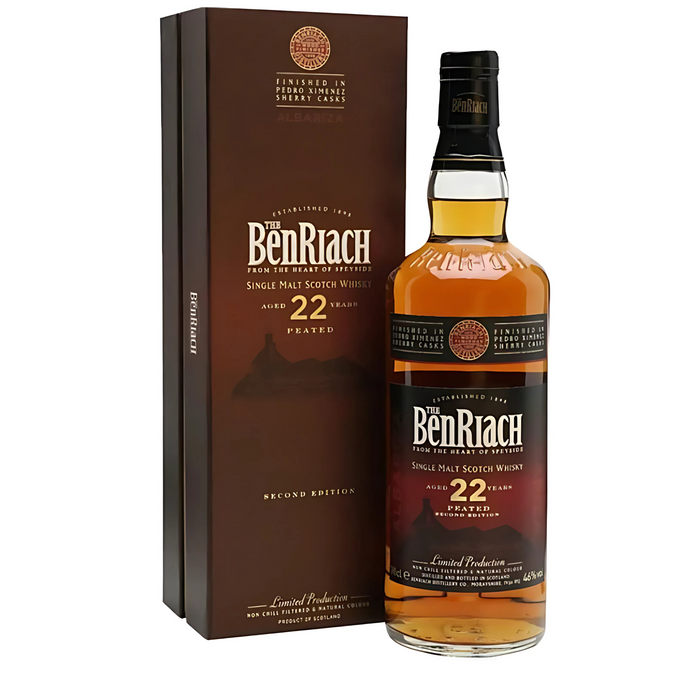 Benriach 22 Year Albariza - Peated 700ml With Gift Box