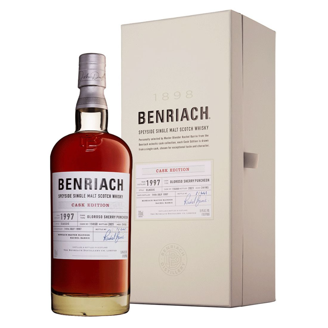 BenRiach 24 Years 1997 Cask 15060 Olorosso Sherry Puncheon Single Malt ...