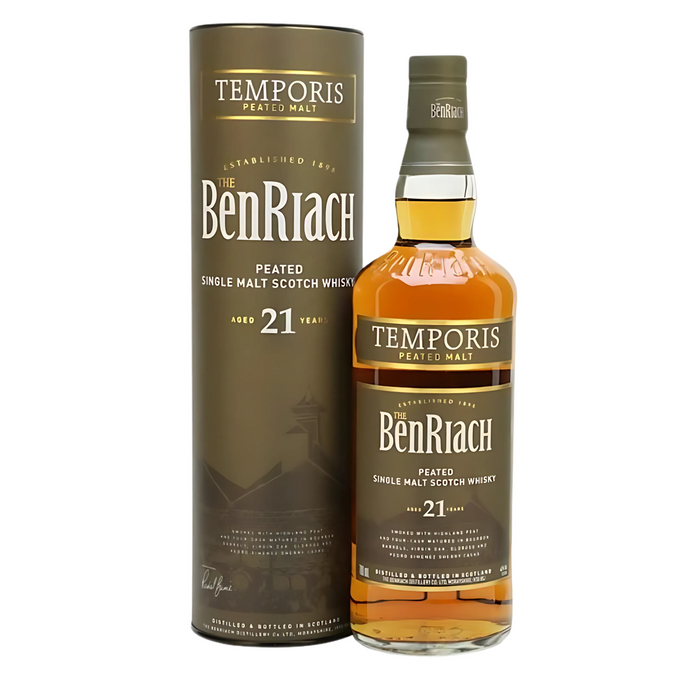 Benriach 21 Year Temporis Peated 700ml With Gift Box