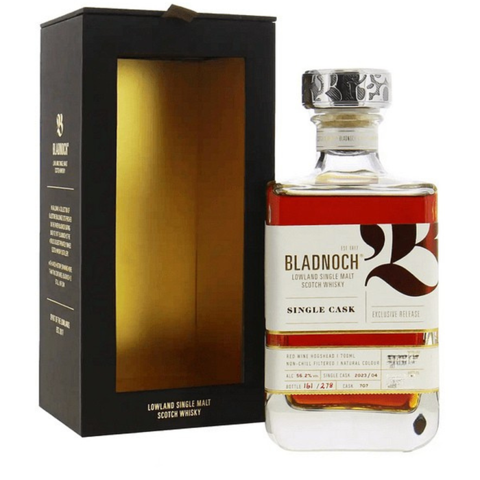 Bladnoch 15 Years 2008 Red Wine Hogshead Single Cask Quaich Bar Exclusive Single Malt 53.7% ABV 700ml