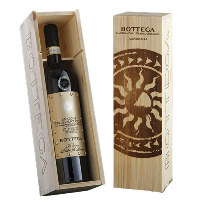 Bottega Pret-A-Porter Amarone Della Valpolicella Classico Riserva DOCG 2017 750ml (Wooden Giftbox )