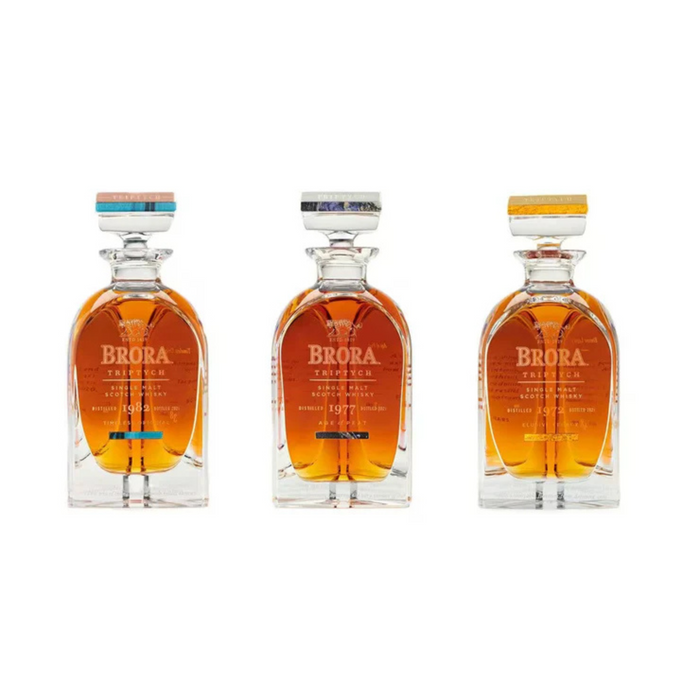 Brora Triptych Single Malt Scotch Whisky (1972, 1977 and 1982) (3 x 500ml)