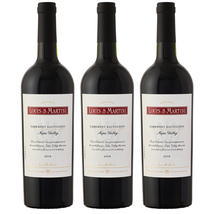 [ Bundle of 3 ] Louis M. Martini Napa Valley Cabernet Sauvignon 2018