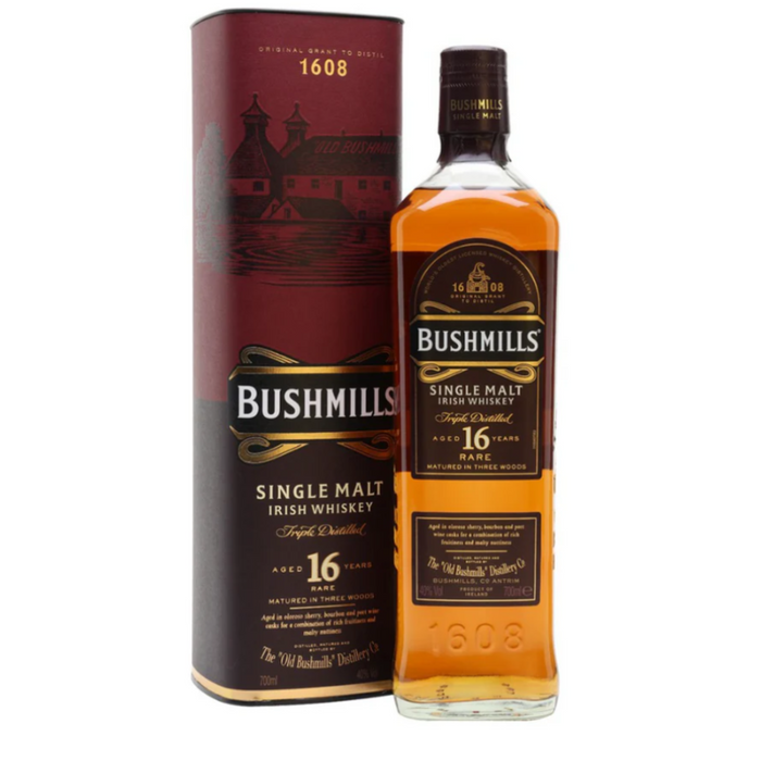 Bushmills 16 Year Old Single Malt 700ml With Gift Box