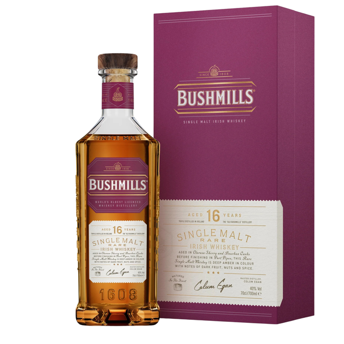Bushmills Single Malt 16 Year Old 40% ABV 700ml