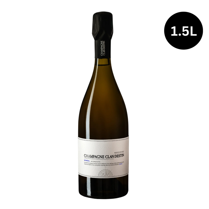 Clandestin Brut Nature Boreal Champagne 2022 1.5L Magnum
