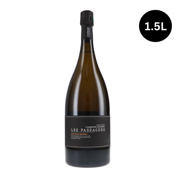 Clandestin Les Passagers Haut de Val Barmont Brut Nature 2019 Champagne 1.5L Magnum