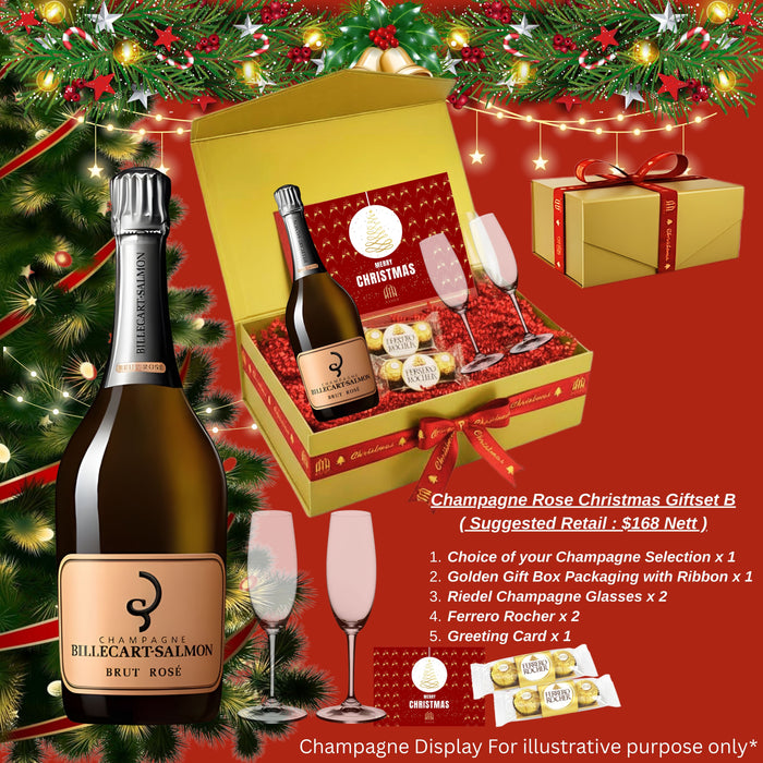Champagne Rose Christmas Gift Set B