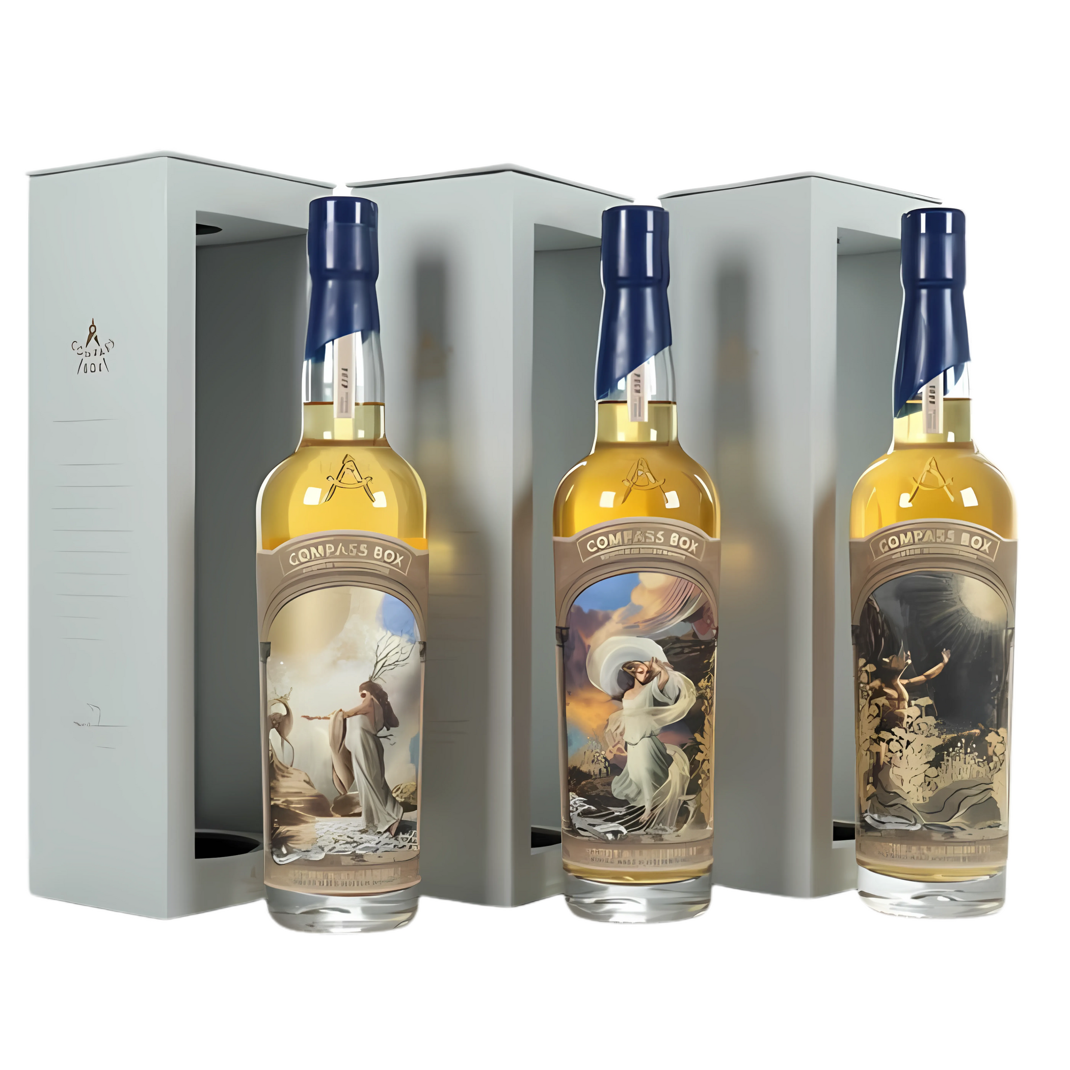 Compass Box Set Old Compass Box MYTHS & LEGENDS I , II & III 700ml Bundle of 3 Bottles ...