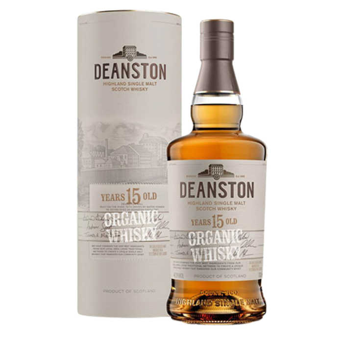 Deanston 15 Years Organic Whisky Single Malt 46.3% ABV 700ml
