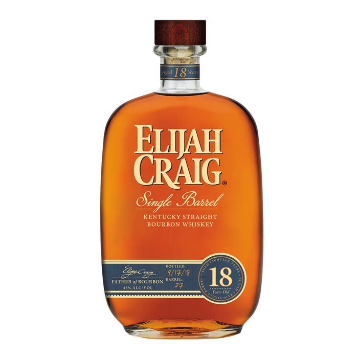 Elijah Craig Single Barrel 18 Years Old 45% ABV 750ml