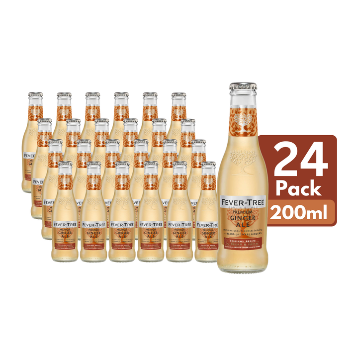 Fever Tree Ginger Ale Glass Bottle (24 x 200ml)