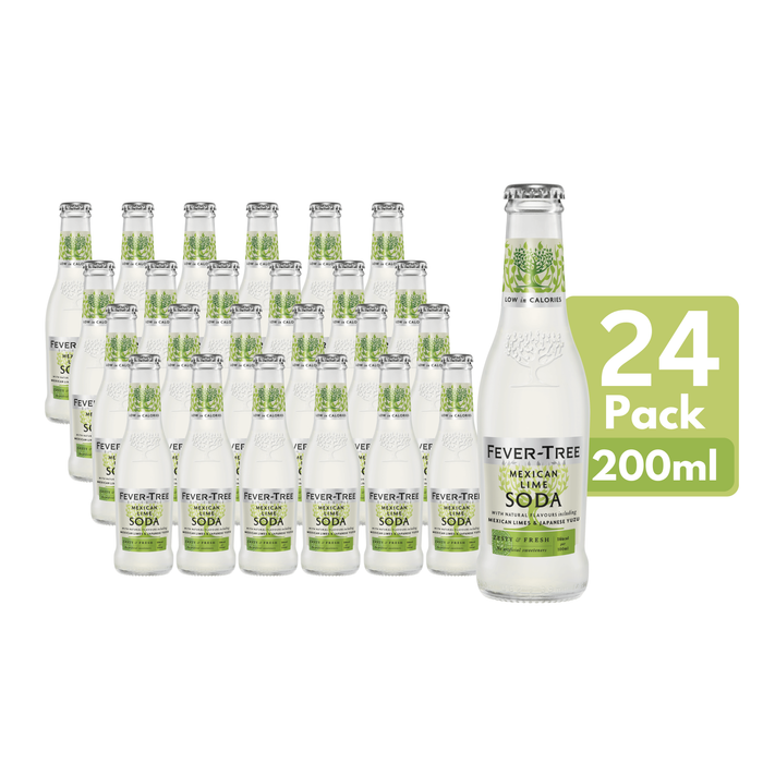 Fever Tree Mexican Lime Soda Glass Bottle (24 x 200ml)