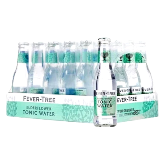 Fever Tree Elderflower Tonic Water (24 bottles x 200 ml)