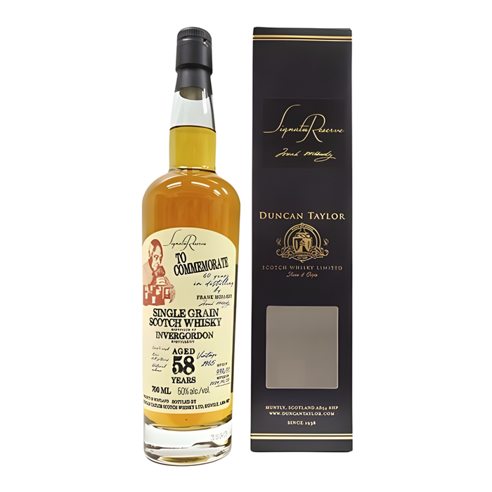 Frank McHardy X Signature Reserve Invergordon 1965 Single Cask 58 Years Single Grain 50% ABV 700ml