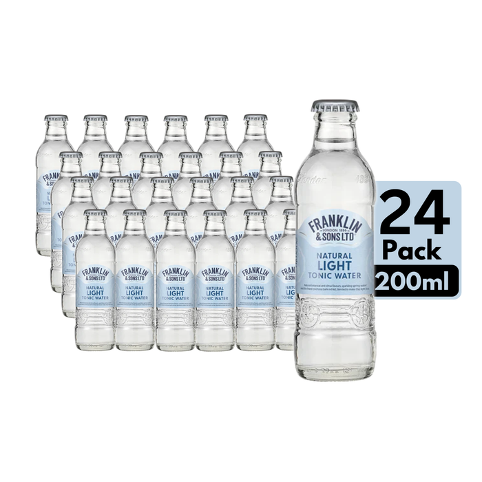 Franklin & Sons Natural Light Tonic Water 24 x 200ml