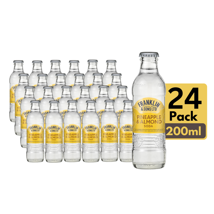Franklin & Sons Pineapple & Almond Soda (24 x 200ml)
