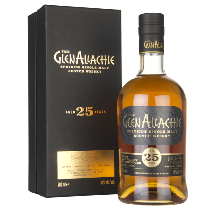 GlenAllachie 25 Year Old Whisky 700ml With Gift Box