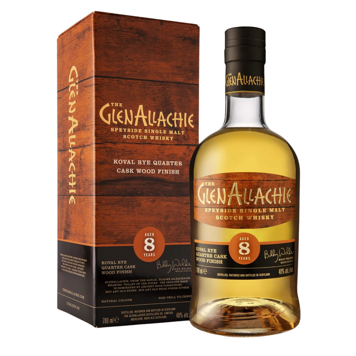 GlenAllachie 8 Year Old Cask Wood Finish With Gift Box 700ml