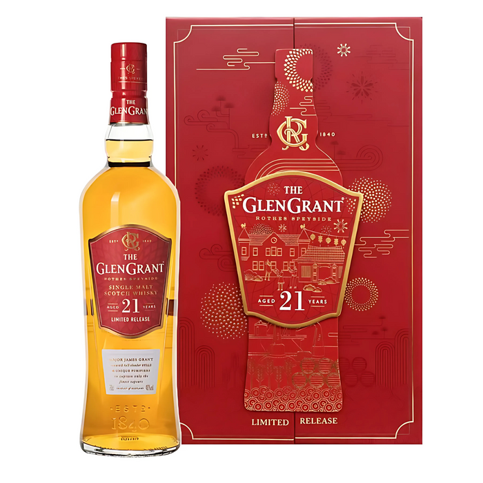 Glen Grant 21 Year Old Limited Edition Single Malt Scotch Whisky 700ml With Gift Box