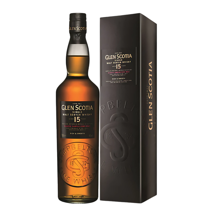 Glen Scotia 15 Years Single Malt Whisky 700ml With Gift Box
