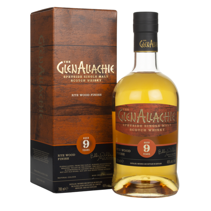 Glenallachie 9 Year Rye Wood Finish Cask 700ml With Gift Box