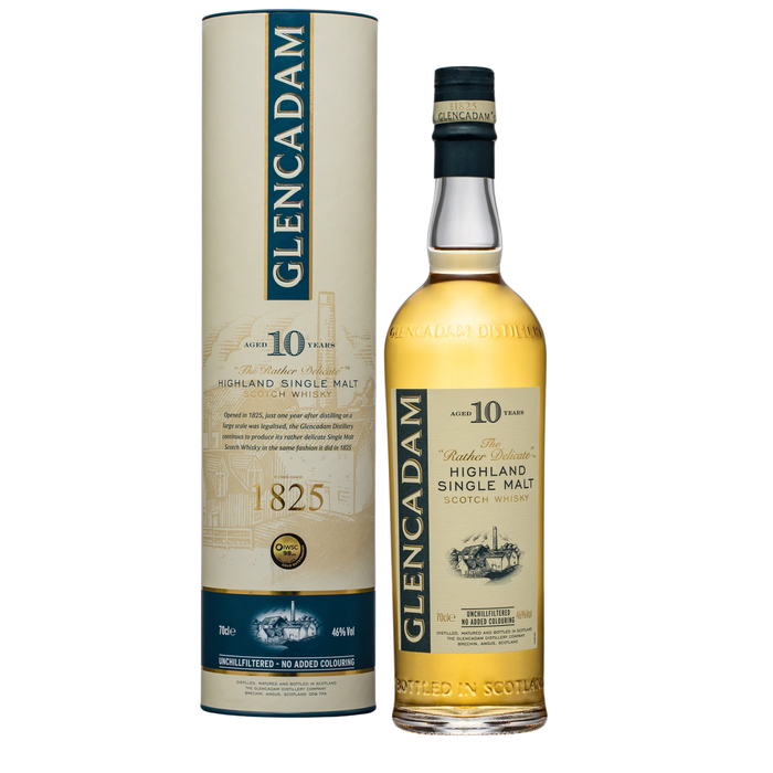 Glencadam 10 Years "The Rather Delicate” Single Malt 46% ABV 700ml