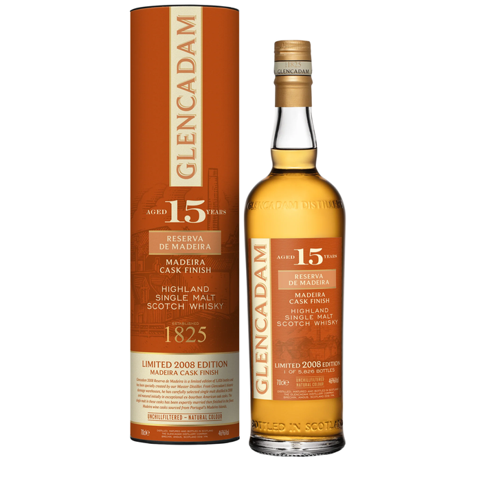 Glencadam 15 Years Madeira Cask Finish Single Malt 46% ABV 700ml