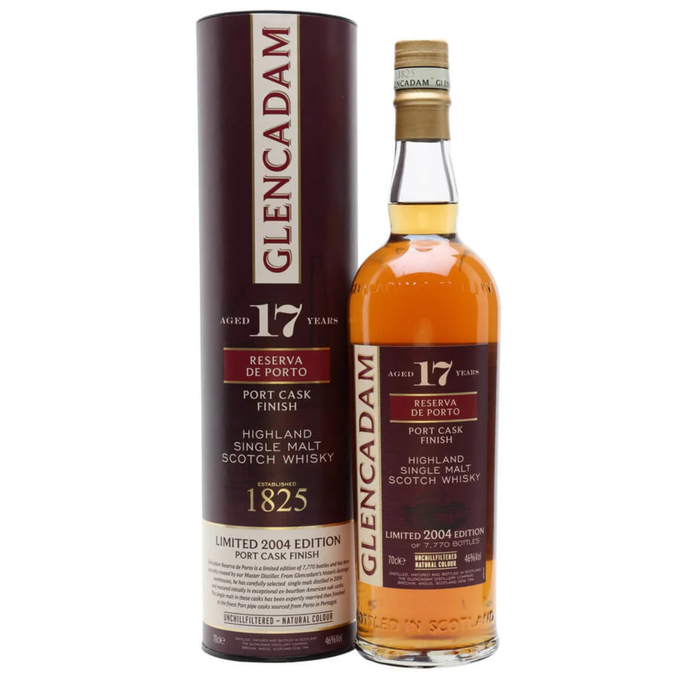 Glencadam 17 Years Port Cask Finish Single Malt 46% ABV 700ml