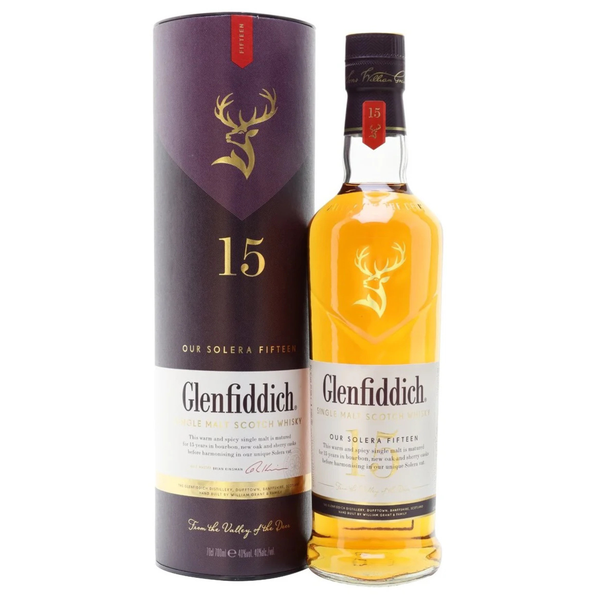 ウィスキー Glenfiddich 15年& Maker's Mark Glenfiddich 15 Years Solera Single Malt Whisky 700ml — Asher.sg
