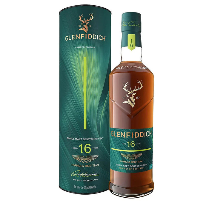 Glenfiddich 16 Years Aston Martin Formula F1 Single Malt Whisky 700ml